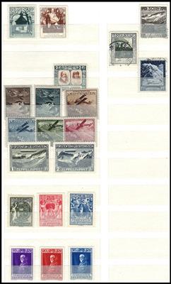 **/*/gestempelt - Sammlung Liechtenstein ca. 1912/2000, - Francobolli e Cartoline
