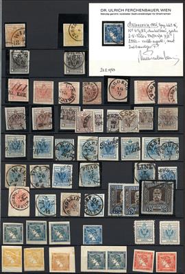 gestempelt/*/(*) - Sammlung Österr. Monarchie ab 1850, - Briefmarken und Ansichtskarten