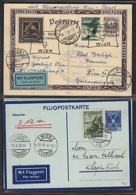 Poststück - Österr. 1933 - LP 2 Sonderflug-Karte - Stamps and Postcards