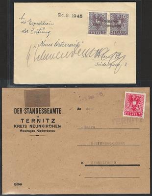 Poststück - Österr. 1945 - STEMPELPROVISORIUM - Známky a pohlednice