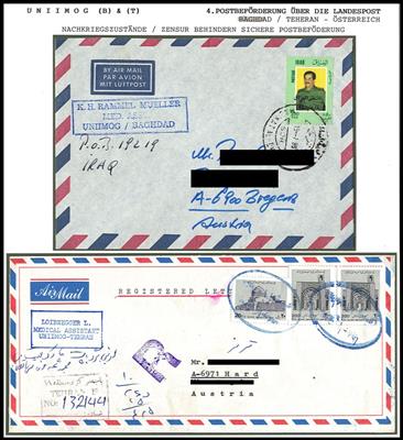 Poststück - Österr. UNO Einsatz im Irak u. Iran, - Známky a pohlednice
