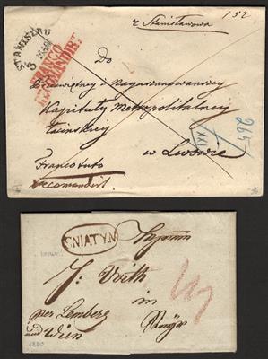 Poststück - Österr. Vorphila Galizien - Známky a pohlednice