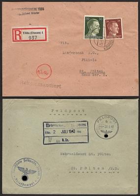 Poststück - Partie meist D. Feldpost WK II meist nach St. Pölten, - Francobolli e Cartoline