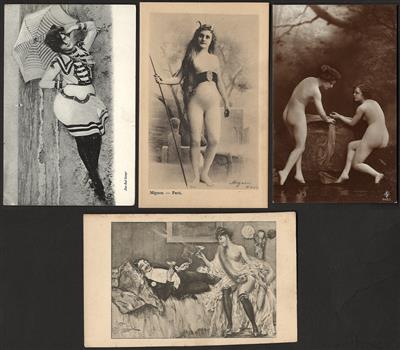 Poststück - Partie Motivkarten meist Frauen, - Briefmarken und Ansichtskarten