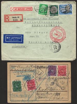 Poststück - Partie Poststücke div. Europa mit wenig Übersee dabei viel Deutschland, - Briefmarken und Ansichtskarten