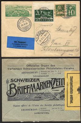 Poststück - Partie Poststücke Schweiz u.a. mit Ganzsachen, - Briefmarken und Ansichtskarten