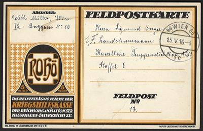 Poststück - Partie Poststücke u. AK Österr. mit Ausland, - Briefmarken und Ansichtskarten