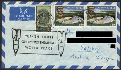 Poststück - Spezialsammlung Österr. UNO-Einsatz in Zypern ab 1964 in unterschiedlichster Form, - Briefmarken und Ansichtskarten