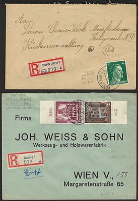 Poststück/Briefstück - Partie Poststücke div. Europa u.a. mit D.Reich, - Známky a pohlednice