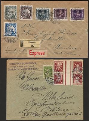 Poststück/Briefstück - Partie Poststücke Tschechosl. ab ca. 1918 und etwas Protektorat, - Stamps and Postcards