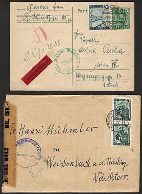 Poststück - Außergewöhnliche vielfältige Sammlung Bunte Landschaft ab 1945, - Známky a pohlednice