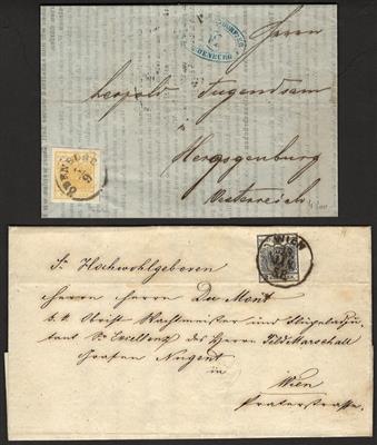 Poststück/Briefstück - Partie Poststücke Österr. Monarchie Ausg. 1850/67 incl. Lombardei, - Briefmarken und Ansichtskarten