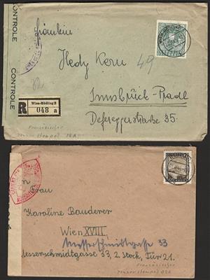 Poststück - Österr. 1945 Einschreibebrief - Známky a pohlednice