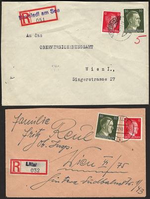 Poststück - Partie Ostmarkbelege (ohne Wien), - Známky a pohlednice