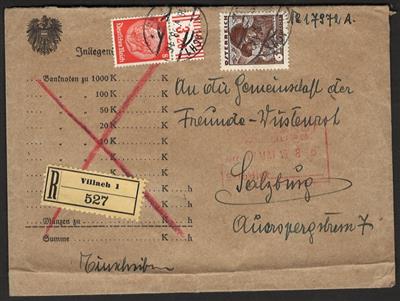 Poststück - Partie Poststücke Ostmark u.a. mit Rekopost, - Stamps and postcards