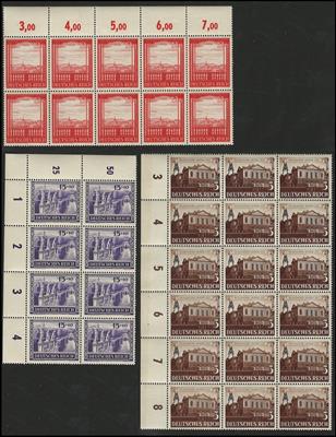 ** - D.Reich Nr. 764/67 (Leipziger Frühjahrsmesse 1941) u. 804/05 (Wiener Messe 1941), - Stamps