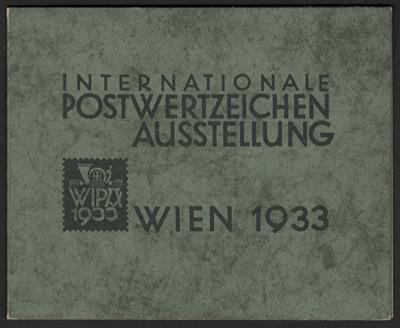 Poststück - Originalmappe zum WIPABLOCK 1933, - Stamps