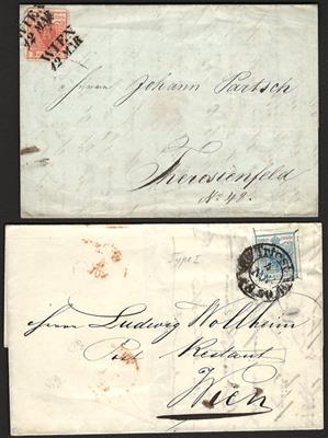 Poststück - Österr. 1. bis 5. Ausgabe, - Briefmarken und Ansichtskarten