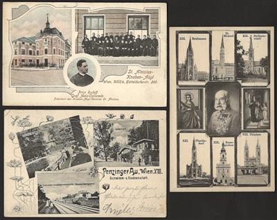 Poststück - Österr. ca. 30 alte AK aus dem 14. Bezirk, - Briefmarken und Ansichtskarten