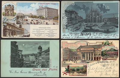 Poststück - Partie AK Italien u.a. mit Abbazia - Brioni - Capri - Milano etc., - Briefmarken und Ansichtskarten