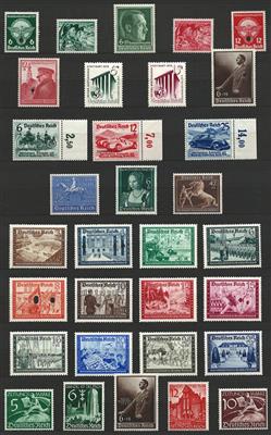 **/* - Sammlung D.Reich 1920/1945 mit Schwerpunkt 1938/1945, - Briefmarken und Ansichtskarten