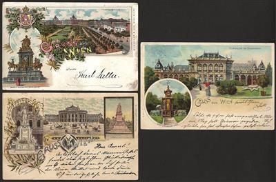 Poststück - Ansichtskarten Wien ab Monarchie - (ca. 110), - Známky