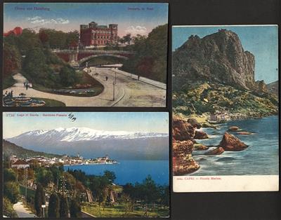 Poststück - Ca. 420 Ansichtskarten Deutschland  - Frankreich u. Italien, - Známky