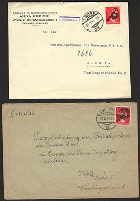 Poststück - Österr. 1945 - 9 Ortsbrfe. mit - Francobolli