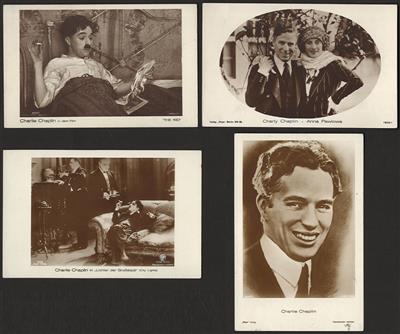 Poststück - Partie Fotokarten Charlie Chaplin, - Briefmarken und Ansichtskarten