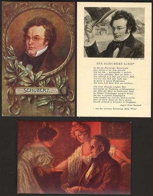Poststück - Partie Motivkarten Franz Schubert, - Známky