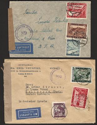 Poststück - Partie Poststücke Österr. ab 1945 mit interess. Stücken, - Známky