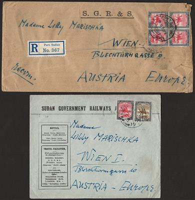 Poststück - Partie Poststücke Übersee nach Österr., - Briefmarken und Ansichtskarten