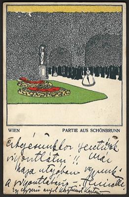Poststück - Wiener Werkstätte, - Francobolli