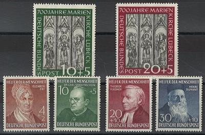 ** - BRD Nr. 139/40, - Briefmarken und Ansichtskarten