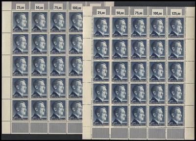 ** - D.Reich - (1 Pfg. bis 5 RM Hitler-Freim.) 1941/44, - Stamps and postcards