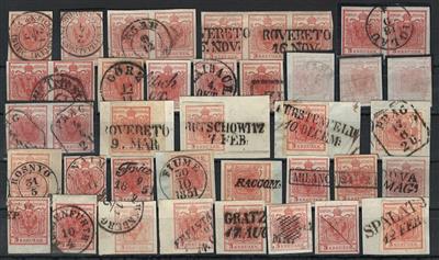 .gestempelt/Briefstück - Österr. Nr. 3, - Briefmarken und Ansichtskarten