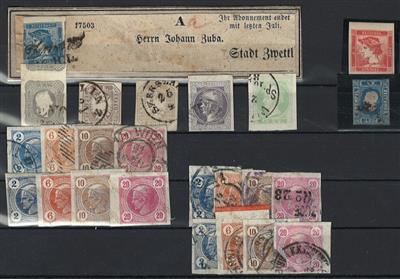 .gestempelt/* - Österr. Partie Zeitungsmarken ab 1851, - Stamps and postcards