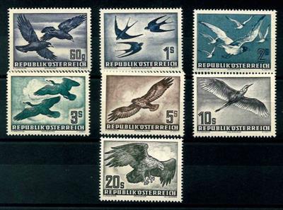 ** - Österr. - Flug 1950/53, - Briefmarken und Ansichtskarten