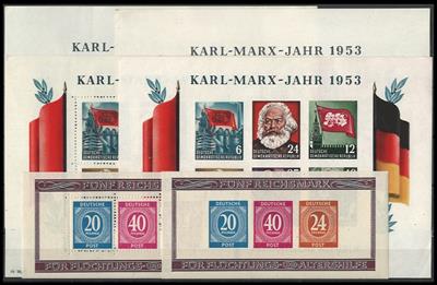 **/* - Sammlung DDR 1949/1965 mit etwas Allgem. Ausg., - Francobolli e cartoline