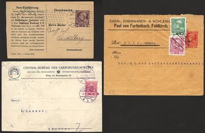 Poststück/Briefstück - Partie Poststücke Österr. ab Monarchie, - Známky a pohlednice
