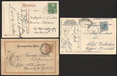Poststück/Briefstück - Partie Poststücke Österr. ab Monarchie u.a. mit Bahnpost, - Stamps and postcards