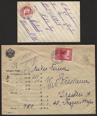 Poststück/Briefstück - Partie Poststücke Österr. Monarchie mit I. Rep. und ein wenig Ostmark, - Stamps and postcards