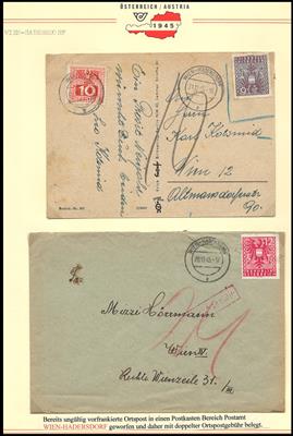 Poststück - (Groß) Wien Hadersdorf, - Francobolli e cartoline