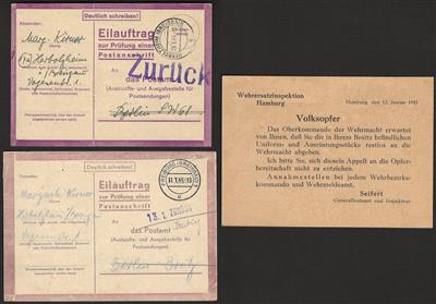 Poststück - Partie meist D. Feldpost WK II, - Francobolli e cartoline