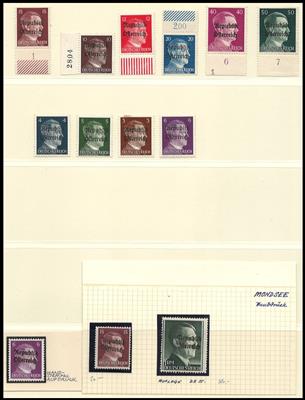 **/*/(*)/gestempelt/Poststück - Österr. 1945 - Partie Lokal - Privat- und Schwindelausg., - Briefmarken und Ansichtskarten