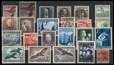.gestempelt/*/**/(*) - Sammlung Österr. ca. 1863/1959, - Stamps and postcards
