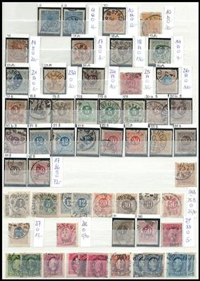 .gestempelt - Sammlung Schweden mit ein wenig Porto und Dienst, - Briefmarken und Ansichtskarten