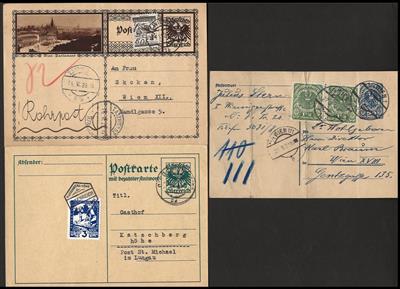 Poststück/*/gestempelt - Österr. Postkarten-Sammlung 1919/1938, - Známky a pohlednice