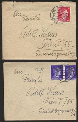 Poststück - Interess. Belege 3. Reich incl. Protektorat mit viel Nachnahmebriefen, - Briefmarken und Ansichtskarten
