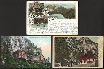 Poststück - Partie Ansichtskarten Steiermark u. Kärnten sowie einige Sponsorenkarten (Schi, - Stamps and postcards